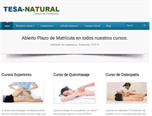 Tablet Screenshot of centrodequiromasaje.com